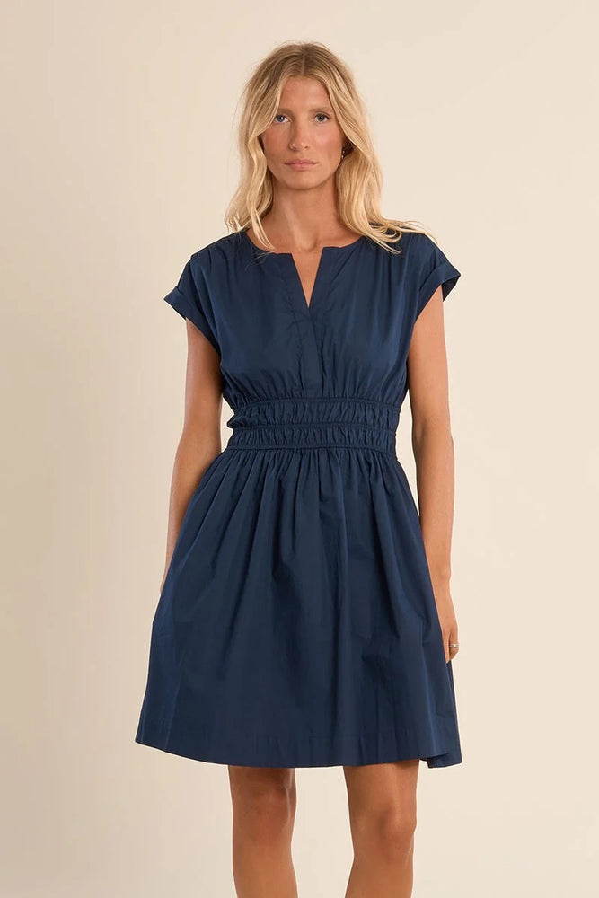 smocked waist dress short sleeve SHORT SLEEVES SMOCKED WAIST MAXI DRESS Black / 14