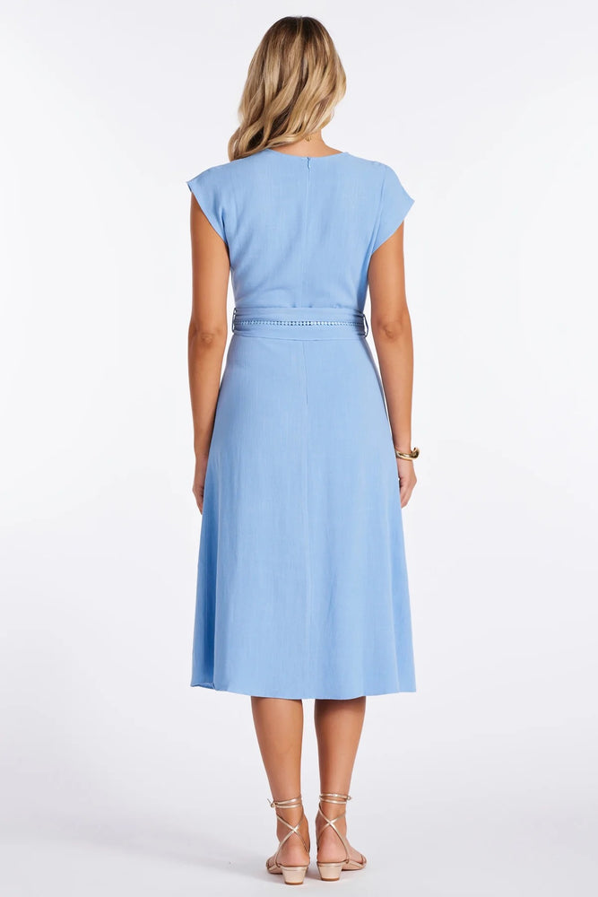 Bishop + Young | Salerno Trim Detail Dress COSTAL Blue / S Bishop + Young | Salerno Trim Detail Dress COSTAL Blue / S