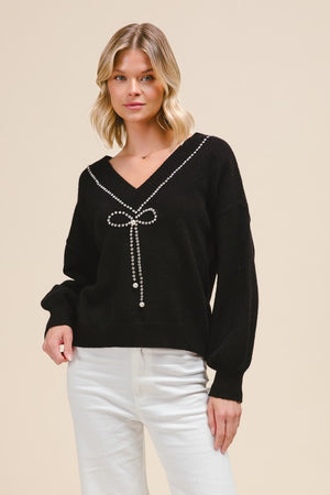 Margot Reversible Sweater Black