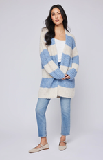 Enid Cardigan Sky Stripe