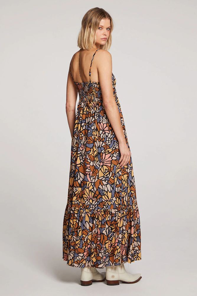 Flora Maxi Dress Fall Mosaic Multi-Mapel Boutique