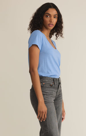 Anywhere Scoop Tee Blue River