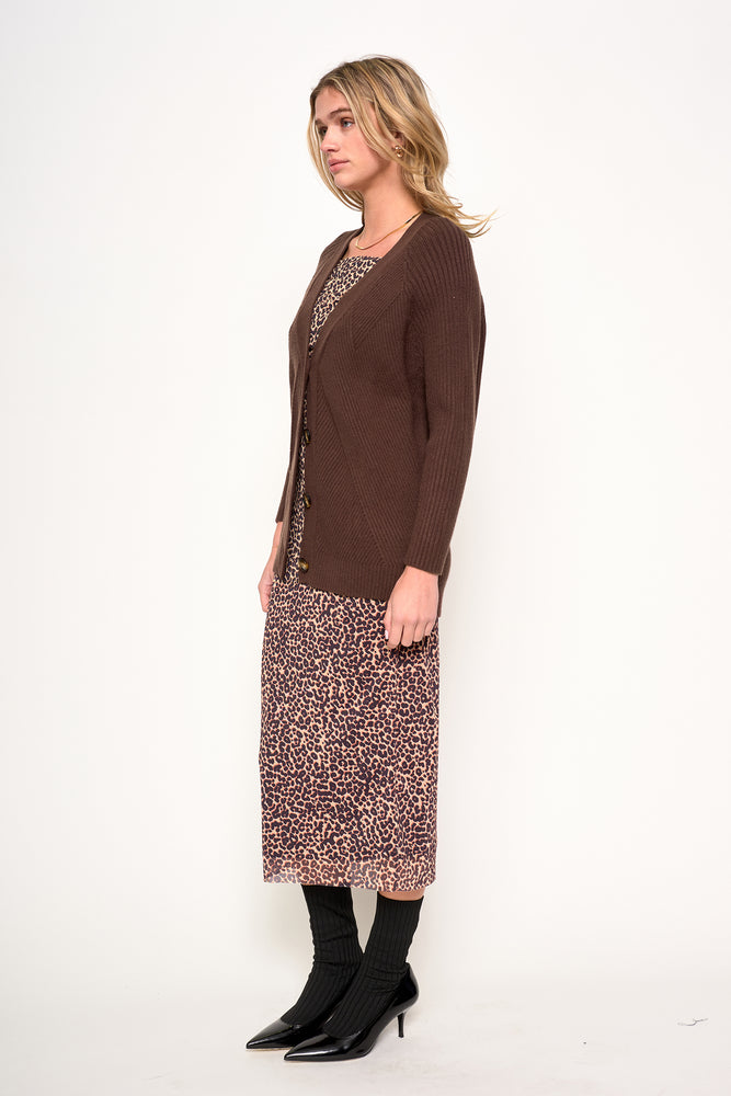 Keiko Cardigan Brown