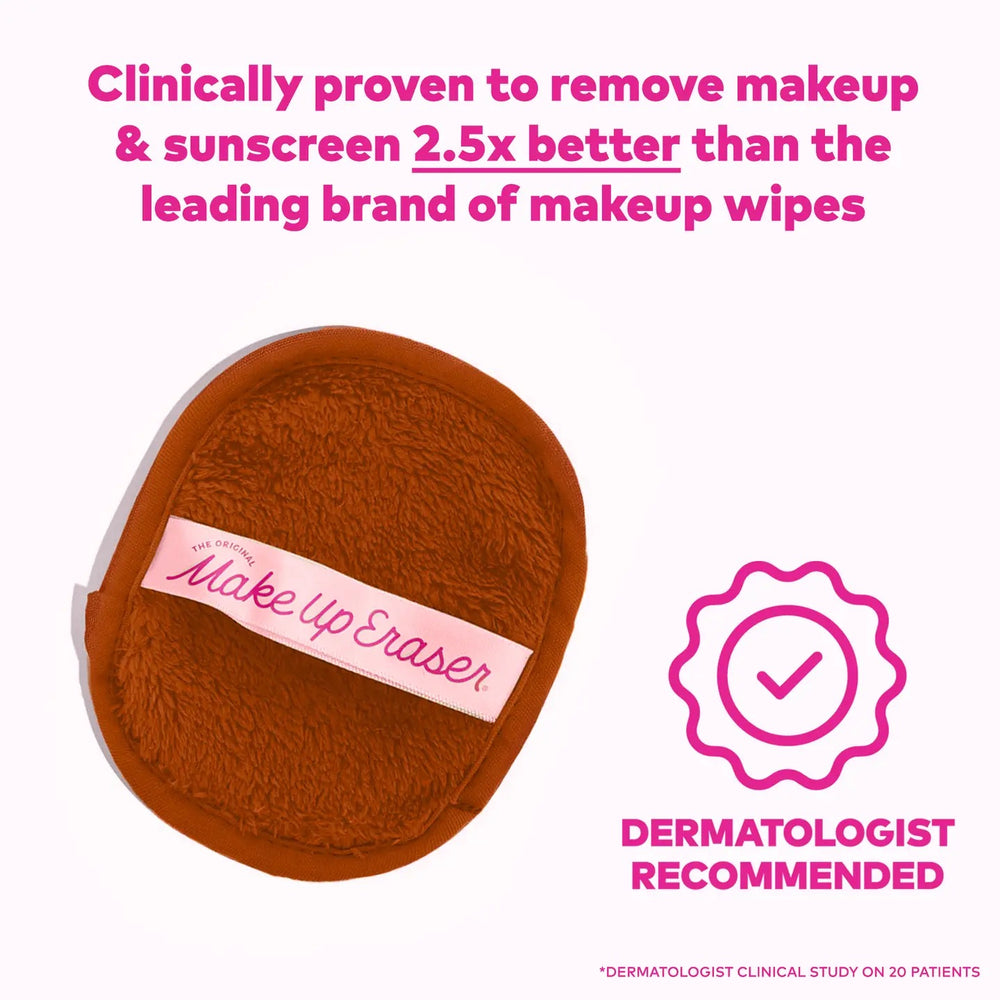 Hot Cocoa 7-Day MakeUp Eraser Set & Laundry Bag