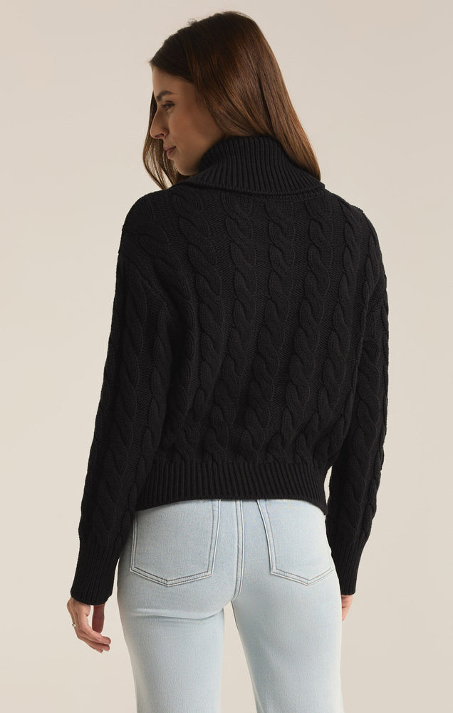 Hemingway Cable Cardigan Black