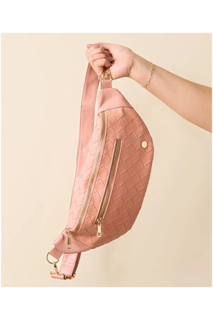 Trendy Luxe Belt Bag - Rose