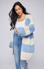 Enid Cardigan Sky Stripe