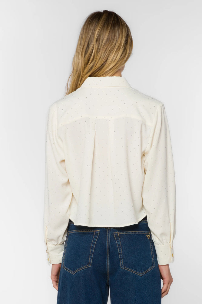 Lilith Rhinestone Top Vanilla Ice