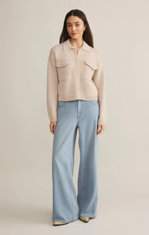 Cielo Knit Jacket Parchment