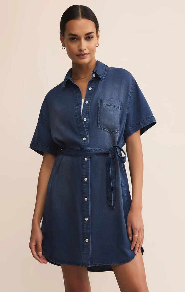 chambray dress Z SUPPLY Women's Dover Mini Dress, Indigo, Large SS Archives Old Navy Maxi Polka Thoughtful details elevate this Size:X LARGE