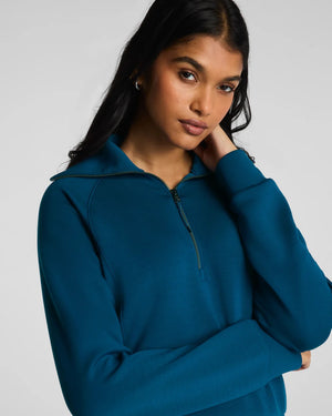Spanx Air Essentials Half Zip Deep Cove – Mapel Boutique