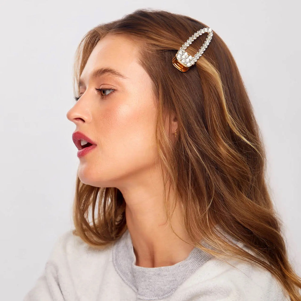 Rhinestone Large Open Shape Hair Clip