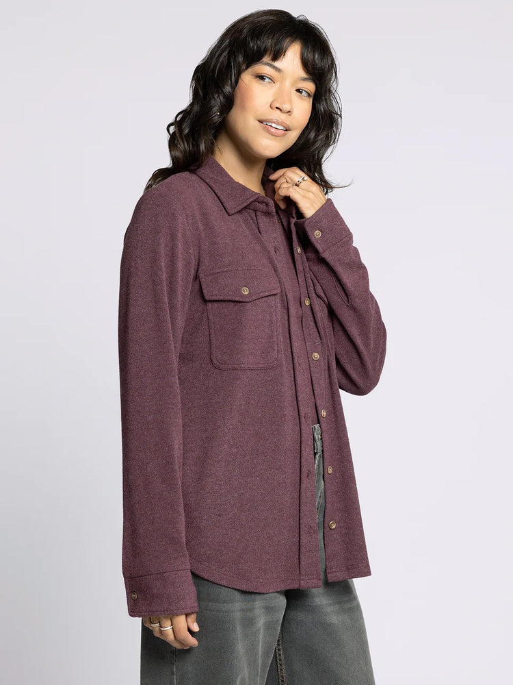 Cassian Shirt Wine Heather