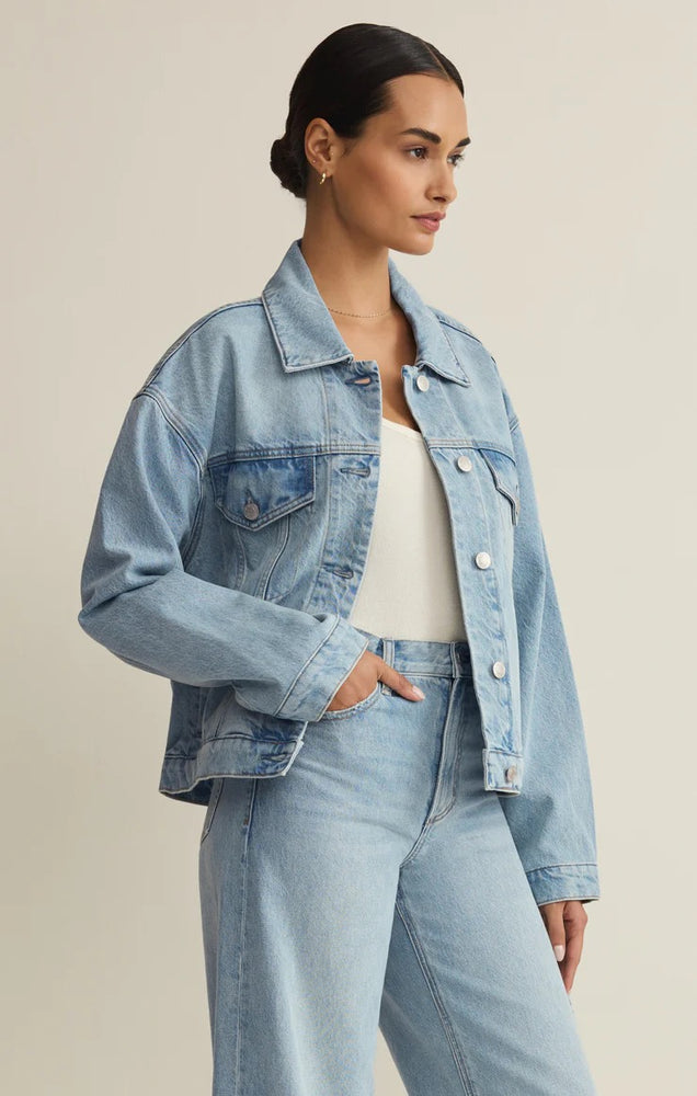 Dani Trucker Jacket Cove – Mapel Boutique