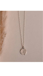 Hand Hammered Drop Necklace Sterling Silver