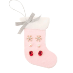 Holiday Stocking Earring Trio - Ruby