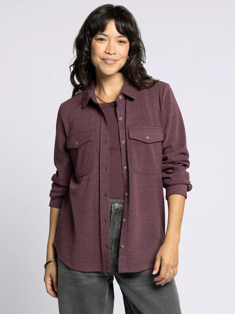 Cassian Shirt Wine Heather
