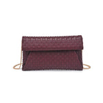 Priscilla Clutch Vegan Leather Wine