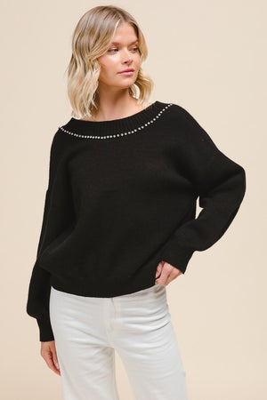 Margot Reversible Sweater Black