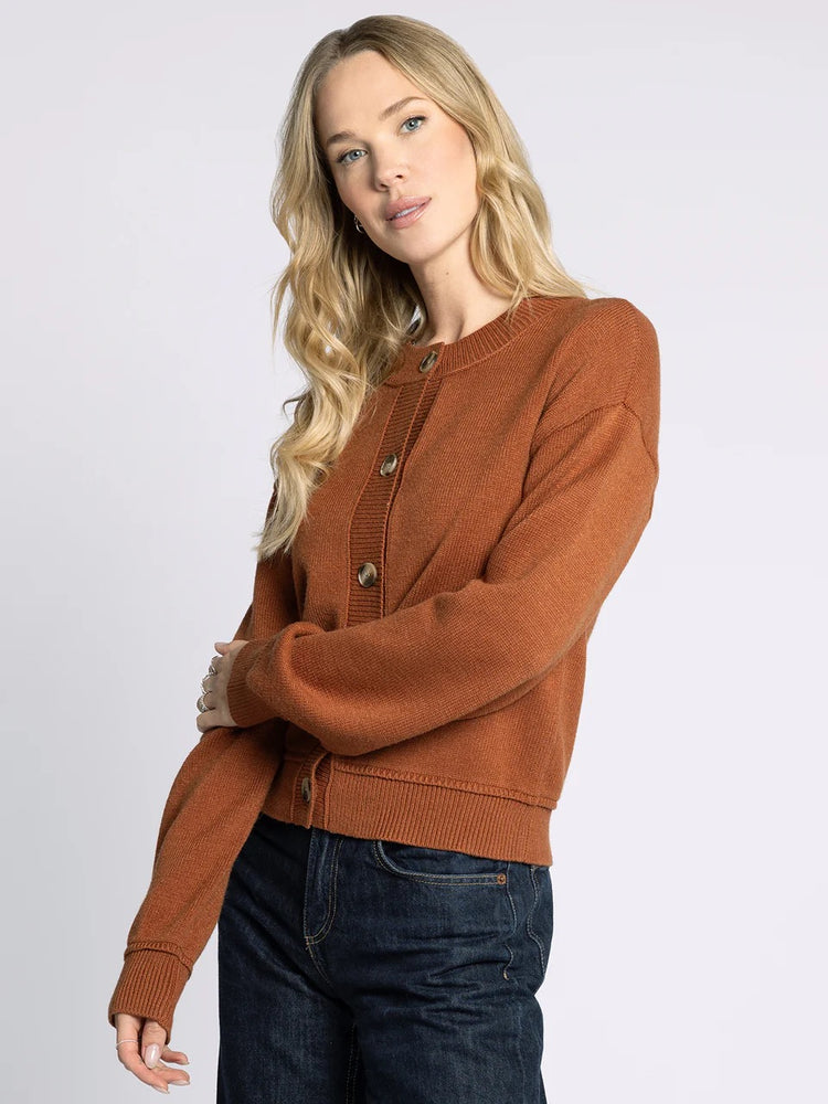 Eliza Cardigan Rust