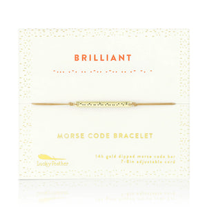 
            
                Load image into Gallery viewer, Morse Code Bar Bracelet - Brilliant
            
        