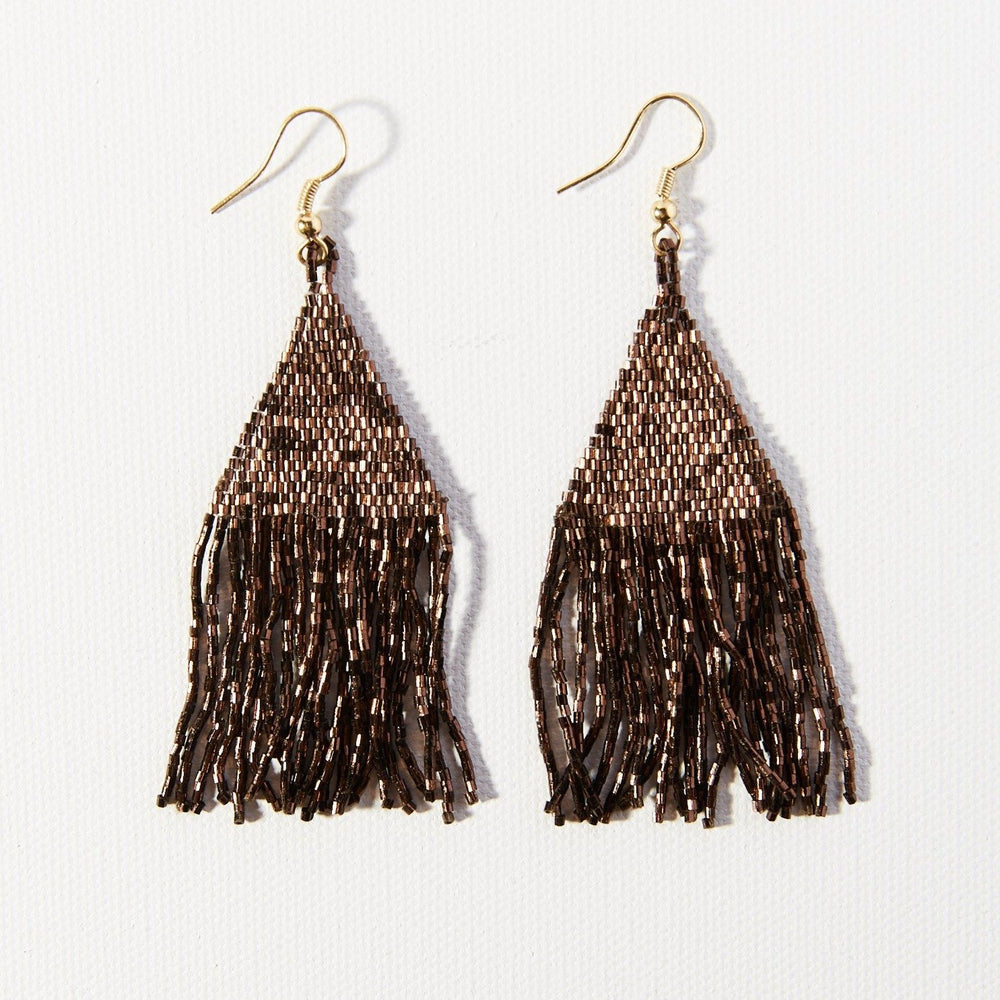
            
                Load image into Gallery viewer, Bronze Luxe Petite Fringe Earrings
            
        