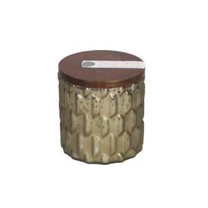 
            
                Load image into Gallery viewer, Silver Mercury Textured Candle w/ Wooden Lid Sweet Grace
            
        