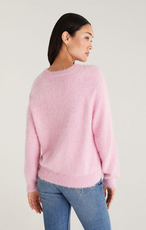 Alora Eyelash Sweater Sweet Pink