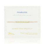 Morse Code Bar Bracelet - Fearless