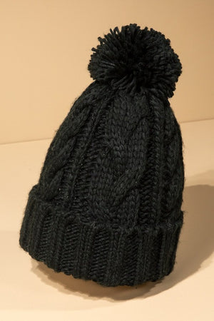 Cable Knit Basic Beanie