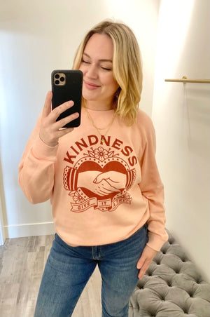 Kindness Pullover Dusty Rose