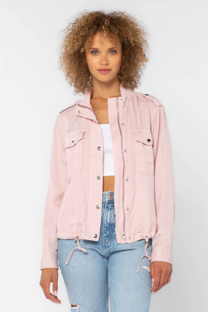 
            
                Load image into Gallery viewer, Dunkin Military Style Jacket Pale Pink
            
        