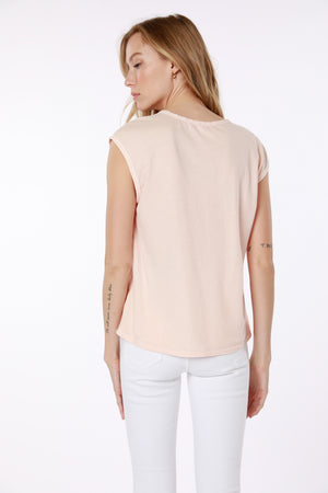 
            
                Load image into Gallery viewer, Cap Sleeve Scoop Neck Top Blush
            
        