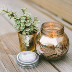 Small Silver Jar Candle Sweet Grace