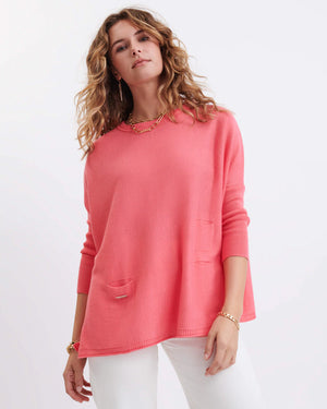 
            
                Load image into Gallery viewer, Catalina Crewneck Sweater Coral OSFM
            
        