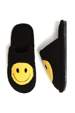 
            
                Load image into Gallery viewer, Happy Face Slipper Black
            
        
