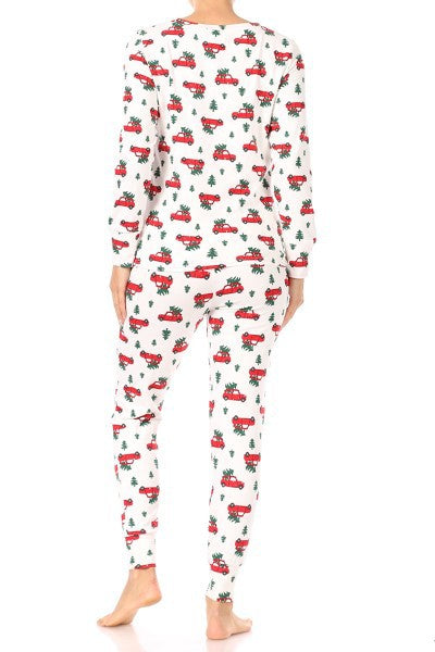 
            
                Load image into Gallery viewer, O Christmas Tree Fleece Lined Pajama Set
            
        