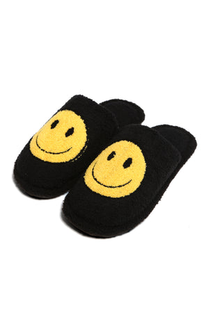 
            
                Load image into Gallery viewer, Happy Face Slipper Black
            
        