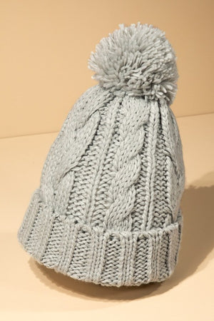 Cable Knit Basic Beanie