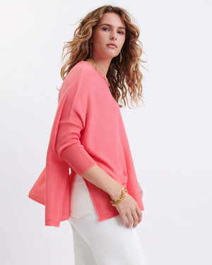 
            
                Load image into Gallery viewer, Catalina Crewneck Sweater Coral OSFM
            
        