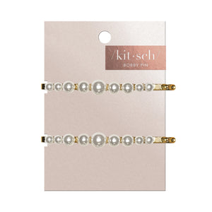
            
                Load image into Gallery viewer, Pearl Bobby Pins 2pc Set
            
        