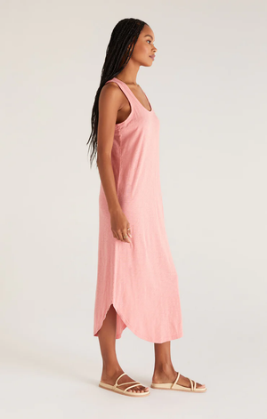 
            
                Load image into Gallery viewer, Easy Going Cotton Slub Dress Shell Pink
            
        