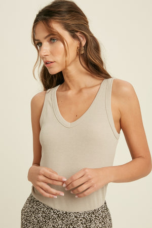 
            
                Load image into Gallery viewer, Ribbed Sleeveless Tank Shell
            
        
