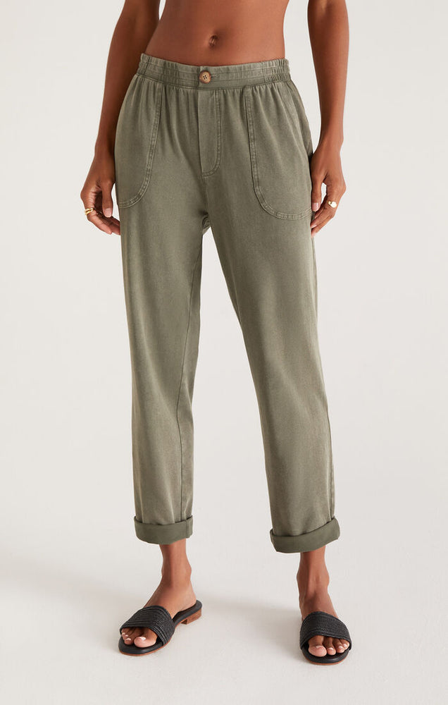 Kendall Jersey Pant Dusty Olive