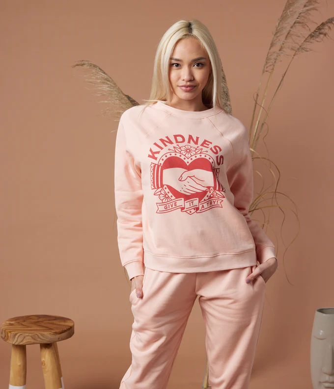 Kindness Pullover Dusty Rose