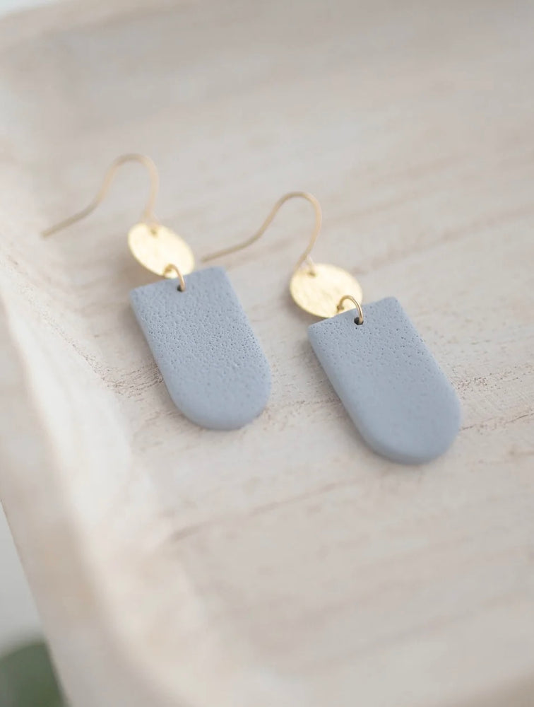 
            
                Load image into Gallery viewer, Clay Earrings Simple Dangles Sky
            
        