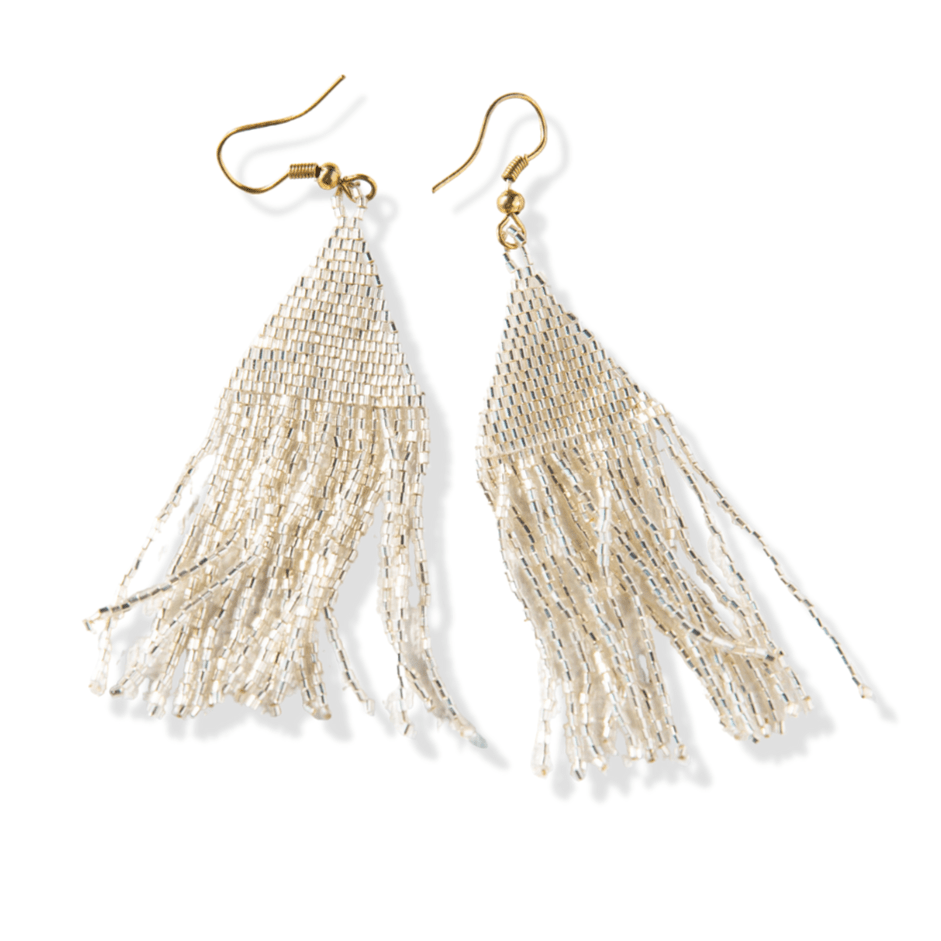 
            
                Load image into Gallery viewer, Silver Luxe Petite Fringe Earrings
            
        