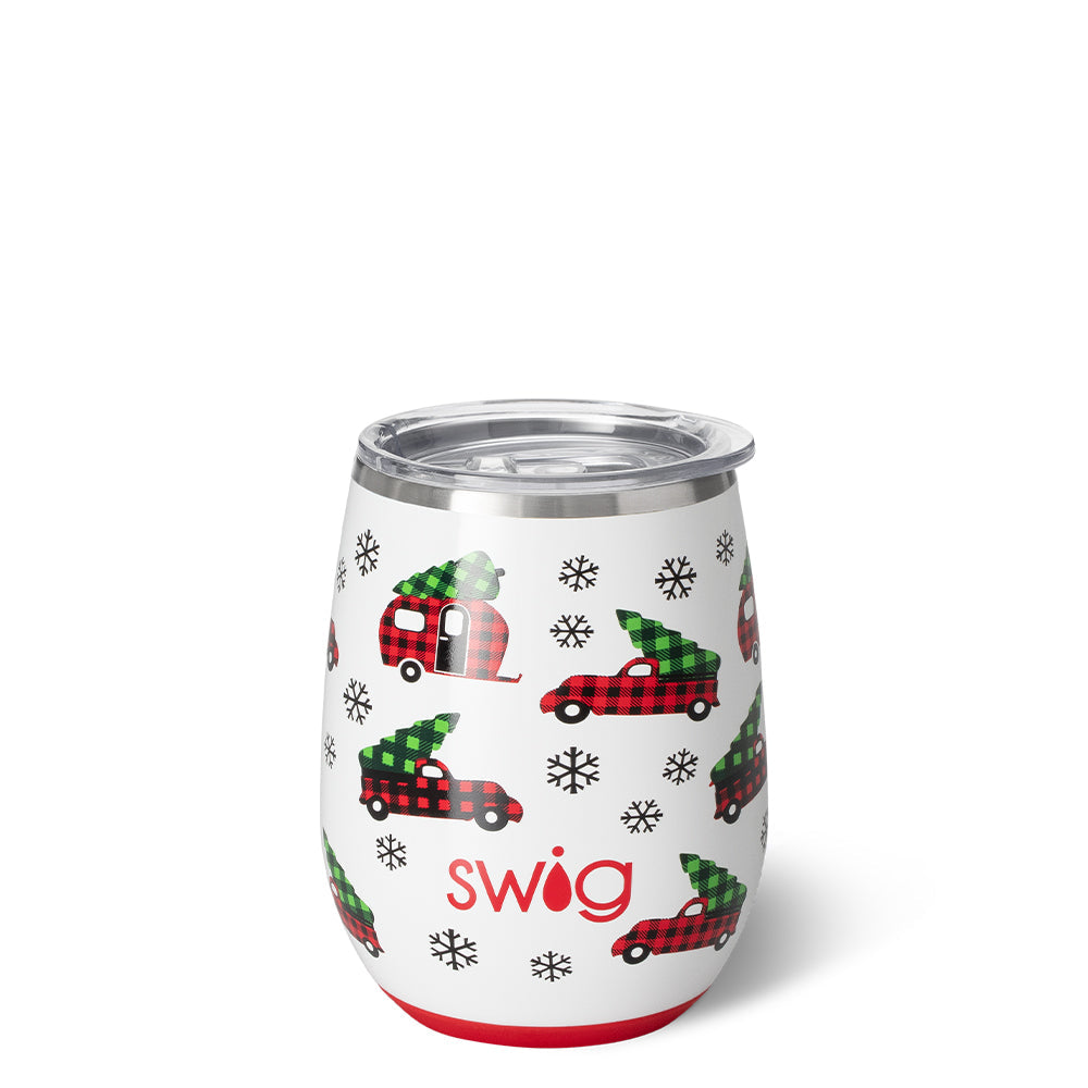 
            
                Load image into Gallery viewer, Swig 14 oz Home Fir the Holidays Wine Cup
            
        