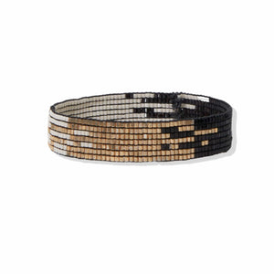 
            
                Load image into Gallery viewer, Black Ombre Small Luxe Stretch Bracelet
            
        