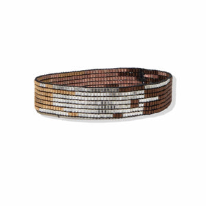 
            
                Load image into Gallery viewer, Bronze Ombre Small Luxe Stretch Bracelet
            
        